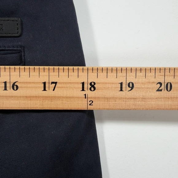 Hugo Boss Crigan Chino Pants Navy Regular Fit Cotton Stretch Men 32R (34x29) - Picture 7 of 12